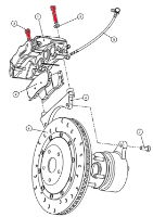 Alcon: Front Caliper to Bracket Bolt