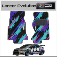 HKS: 50th Front Floor mat - Oil colour - CT9A LHD (Front Set for LHD Cars) - Evo 7-9