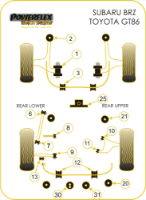 Black GT86 Bush Diagram