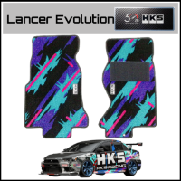 HKs: 50th SET floor mats - Oil Colour CT9A LHD (Front & Rear Set LHD Cars) - Evo 7-9