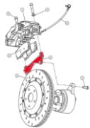 Alcon: Front Caliper Mounting Brackets for Advantage Extreme, Club Race  & Race 365mm Kits: Evo X