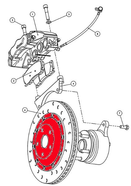 Alcon: Advantage Extreme Bell Assembly: Nissan 350Z