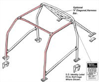 frontSafety Devices  Bolt in Front Cage - Evo 4-6