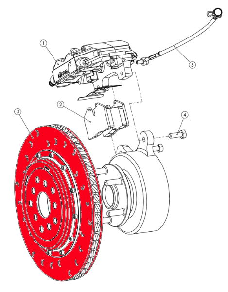 Alcon: Advantage Extreme Front Disc Assembly - Nissan 350Z