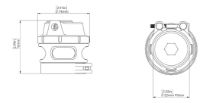 Turbosmart: BOV Race Port Female Flange GEN V