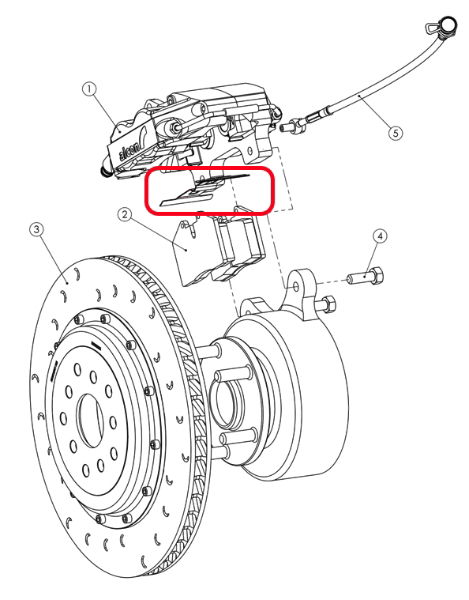 Alcon: Rear Anti-Rattle Spring: Evo X