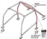 Safety Devices  Bolt in Rear Cage - Evo 4-6