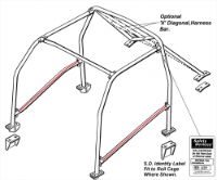 Safety Devices  Bolt in Door Bar Set - Evo 4-6