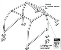 Safety Devices  Bolt in Complete Cage - Evo 4-6